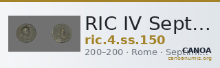 RIC IV Septimius Severus 150 — CANOA