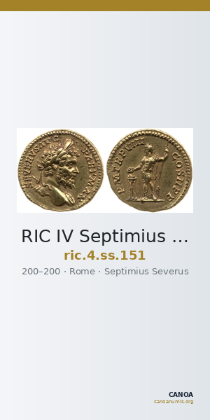 RIC IV Septimius Severus 151 — CANOA