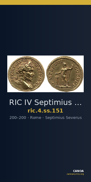 RIC IV Septimius Severus 151 — CANOA