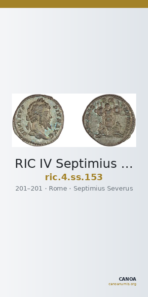 RIC IV Septimius Severus 153 — CANOA
