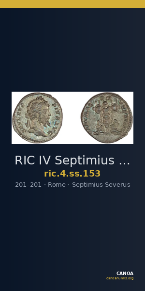 RIC IV Septimius Severus 153 — CANOA