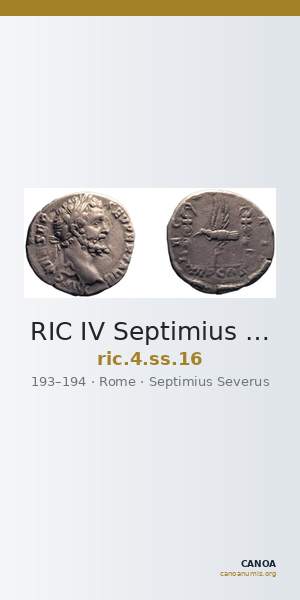 RIC IV Septimius Severus 16 — CANOA