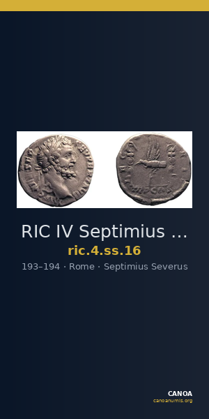 RIC IV Septimius Severus 16 — CANOA