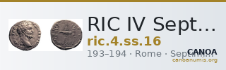 RIC IV Septimius Severus 16 — CANOA