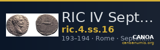 RIC IV Septimius Severus 16 — CANOA