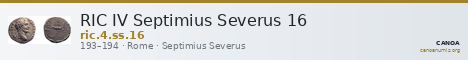 RIC IV Septimius Severus 16 — CANOA