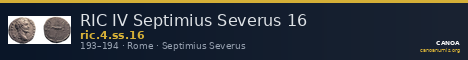 RIC IV Septimius Severus 16 — CANOA