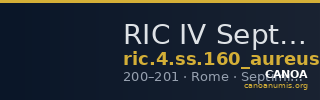 RIC IV Septimius Severus 160 (aureus) — CANOA