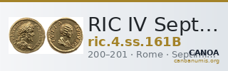 RIC IV Septimius Severus 161B — CANOA