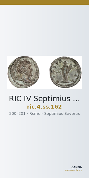 RIC IV Septimius Severus 162 — CANOA
