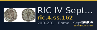 RIC IV Septimius Severus 162 — CANOA
