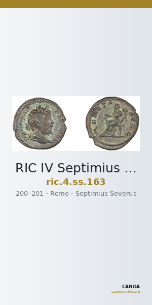 RIC IV Septimius Severus 163 — CANOA