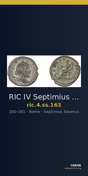 RIC IV Septimius Severus 163 — CANOA