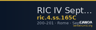 RIC IV Septimius Severus 165C — CANOA