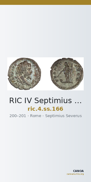RIC IV Septimius Severus 166 — CANOA