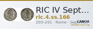 RIC IV Septimius Severus 166 — CANOA