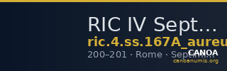 RIC IV Septimius Severus 167A (aureus) — CANOA