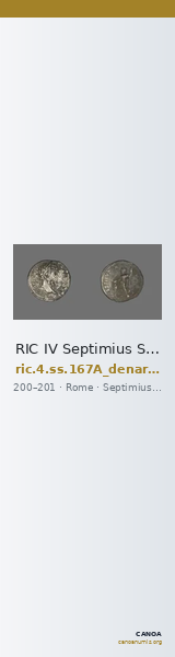 RIC IV Septimius Severus 167A (denarius) — CANOA