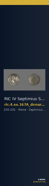 RIC IV Septimius Severus 167A (denarius) — CANOA