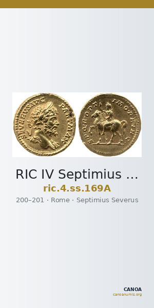 RIC IV Septimius Severus 169A — CANOA