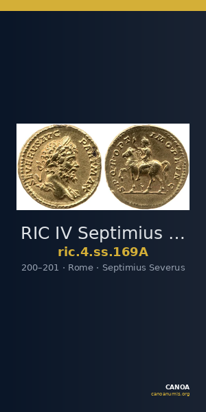 RIC IV Septimius Severus 169A — CANOA