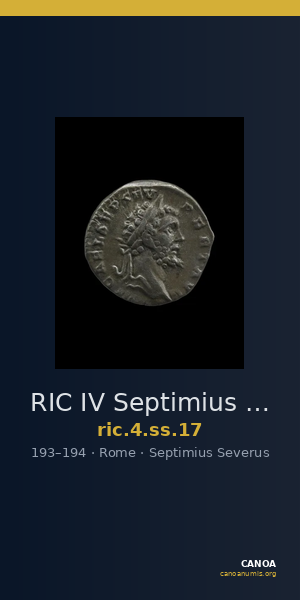 RIC IV Septimius Severus 17 — CANOA