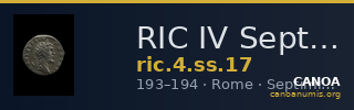 RIC IV Septimius Severus 17 — CANOA