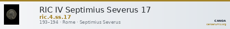 RIC IV Septimius Severus 17 — CANOA