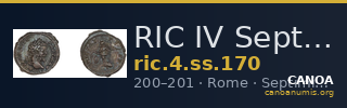 RIC IV Septimius Severus 170 — CANOA