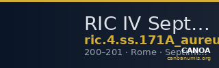 RIC IV Septimius Severus 171A (aureus) — CANOA