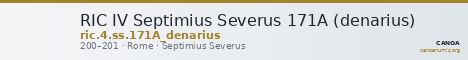 RIC IV Septimius Severus 171A (denarius) — CANOA