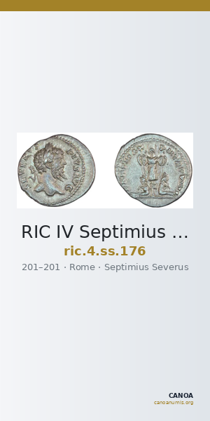 RIC IV Septimius Severus 176 — CANOA