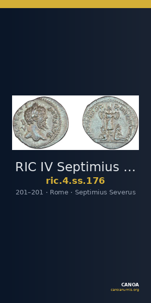 RIC IV Septimius Severus 176 — CANOA