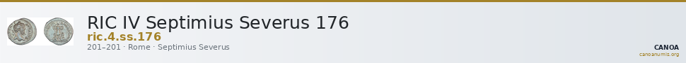 RIC IV Septimius Severus 176 — CANOA