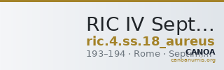 RIC IV Septimius Severus 18 (aureus) — CANOA