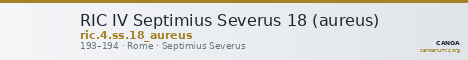 RIC IV Septimius Severus 18 (aureus) — CANOA