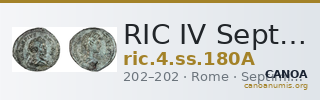 RIC IV Septimius Severus 180A — CANOA