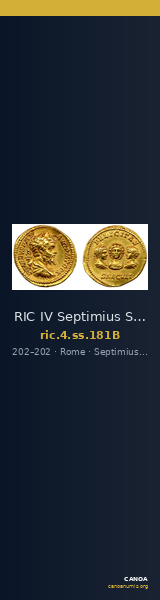 RIC IV Septimius Severus 181B — CANOA