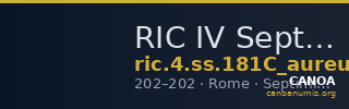 RIC IV Septimius Severus 181C (aureus) — CANOA