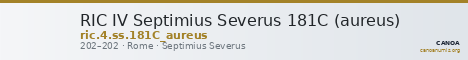RIC IV Septimius Severus 181C (aureus) — CANOA