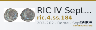 RIC IV Septimius Severus 184 — CANOA