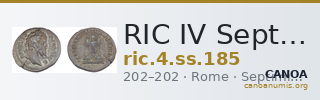 RIC IV Septimius Severus 185 — CANOA