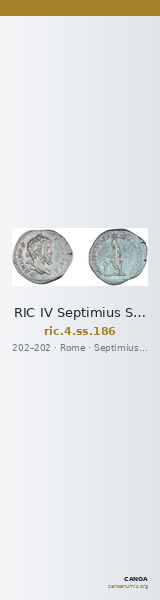 RIC IV Septimius Severus 186 — CANOA