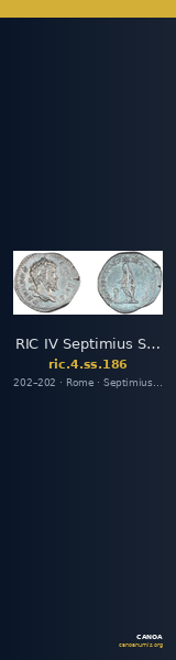RIC IV Septimius Severus 186 — CANOA