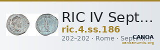 RIC IV Septimius Severus 186 — CANOA