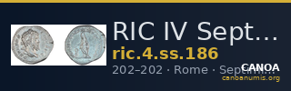 RIC IV Septimius Severus 186 — CANOA