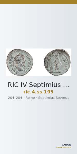 RIC IV Septimius Severus 195 — CANOA