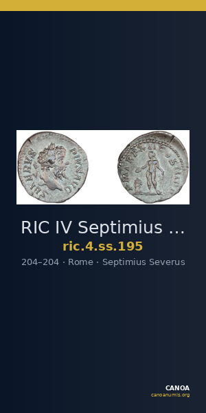 RIC IV Septimius Severus 195 — CANOA