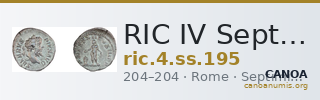 RIC IV Septimius Severus 195 — CANOA