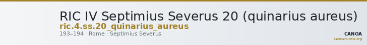 RIC IV Septimius Severus 20 (quinarius aureus) — CANOA